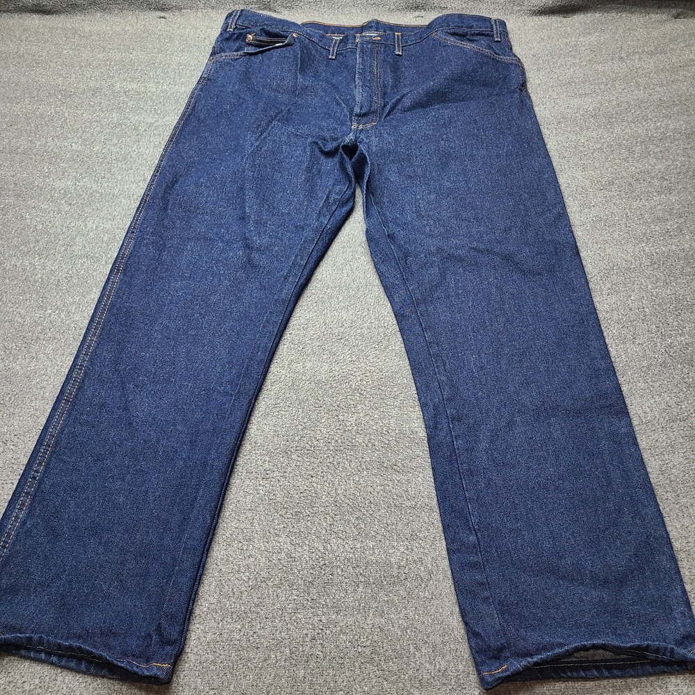 Dickies Men's Dark Wash Relaxed Fit Straight Leg Jeans Size‎ 44x32 Denim Pants